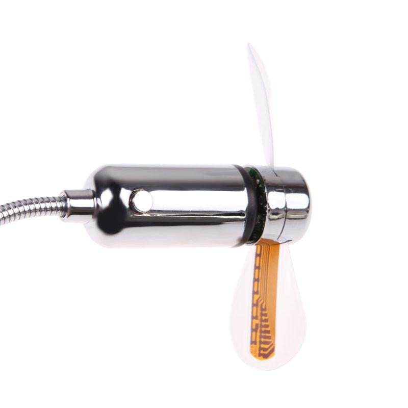 Verstellbarer USB Gadget Mini LED Licht Ventilator Uhr