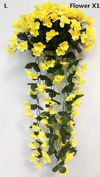 Bunte künstliche Seide violett Efeu hängen Blume für Girlande Wand