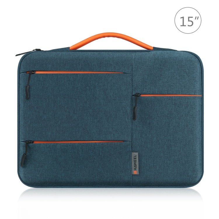 HAWEEL 15,0 Zoll Hülle Tasche Reißverschluss Aktentasche Laptop Handtasche für Macbook, Samsung, Lenovo Thinkpad, Sony, DELL Alienware, CHUWI, ASUS, HP, 15,0 Zoll-16,0 Zoll Laptops (Marineblau)