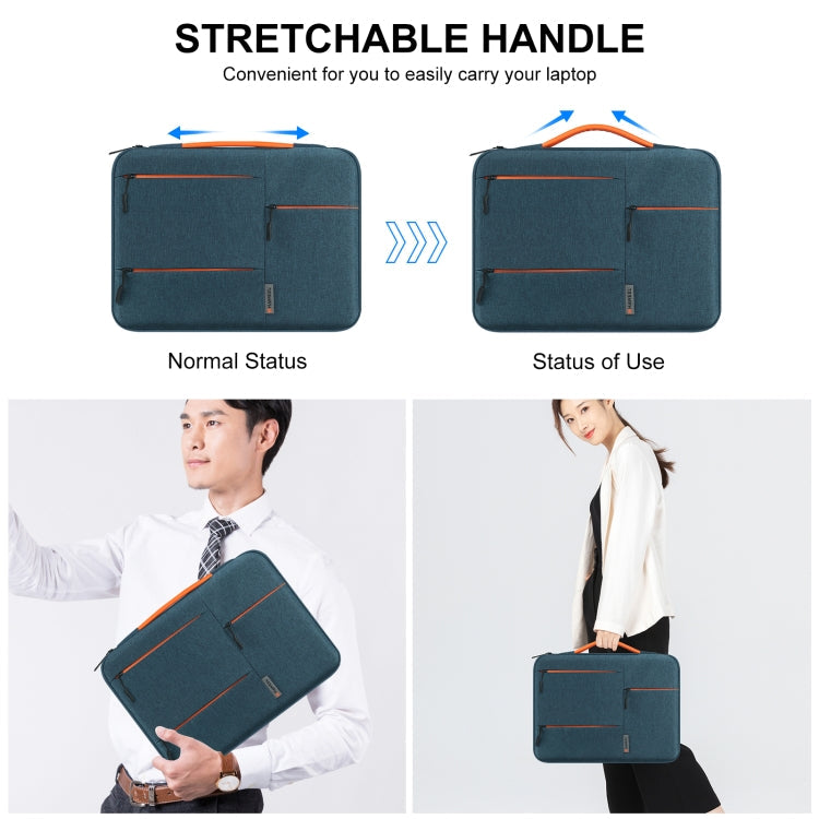HAWEEL 15,0 Zoll Hülle Tasche Reißverschluss Aktentasche Laptop Handtasche für Macbook, Samsung, Lenovo Thinkpad, Sony, DELL Alienware, CHUWI, ASUS, HP, 15,0 Zoll-16,0 Zoll Laptops (Marineblau)