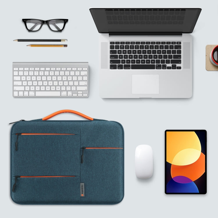 HAWEEL 15,0 Zoll Hülle Tasche Reißverschluss Aktentasche Laptop Handtasche für Macbook, Samsung, Lenovo Thinkpad, Sony, DELL Alienware, CHUWI, ASUS, HP, 15,0 Zoll-16,0 Zoll Laptops (Marineblau)