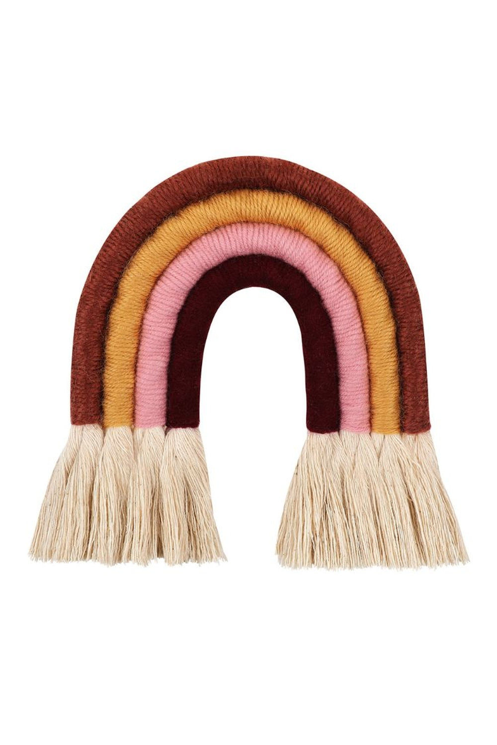 Makramee Regenbogen Wandbehang
