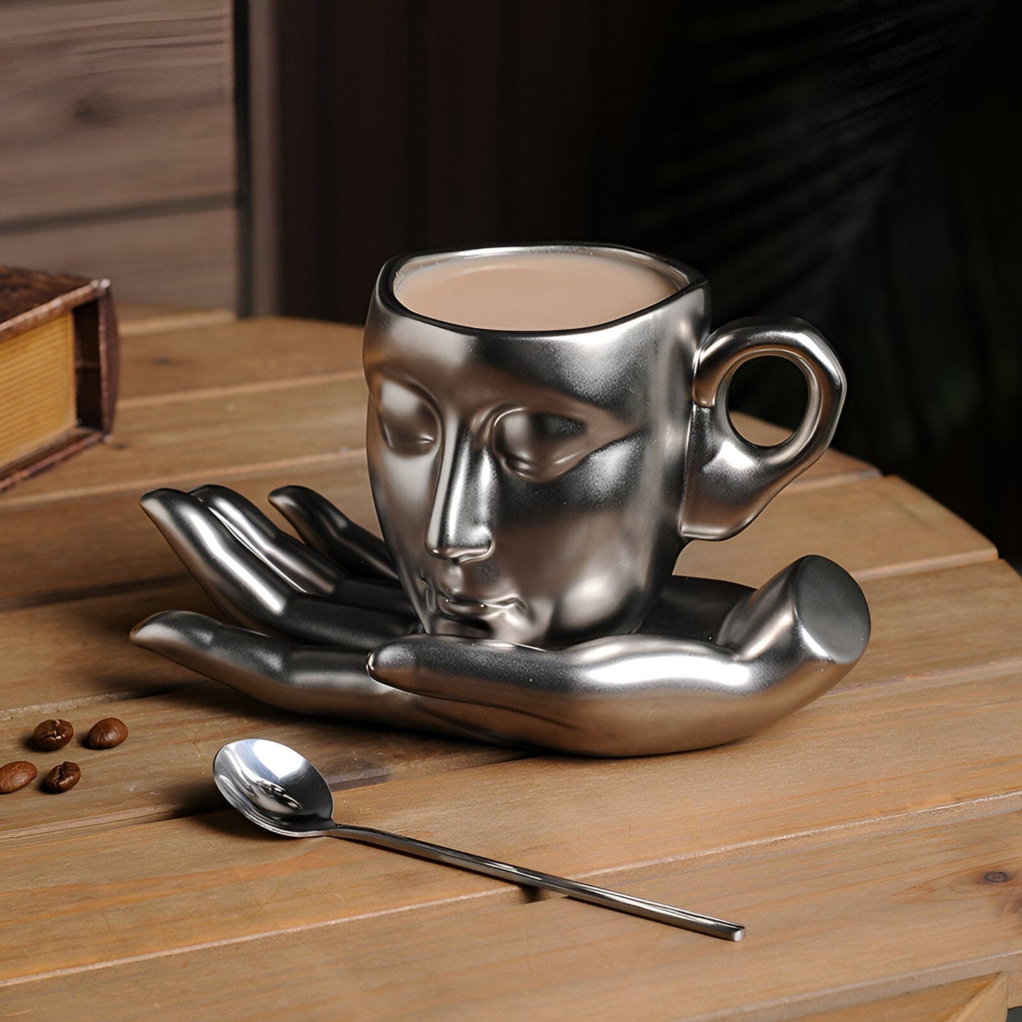 Abstrakte Kunst Kaffee Set