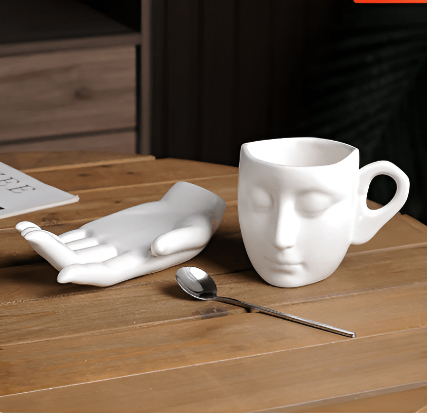 Abstrakte Kunst Kaffee Set