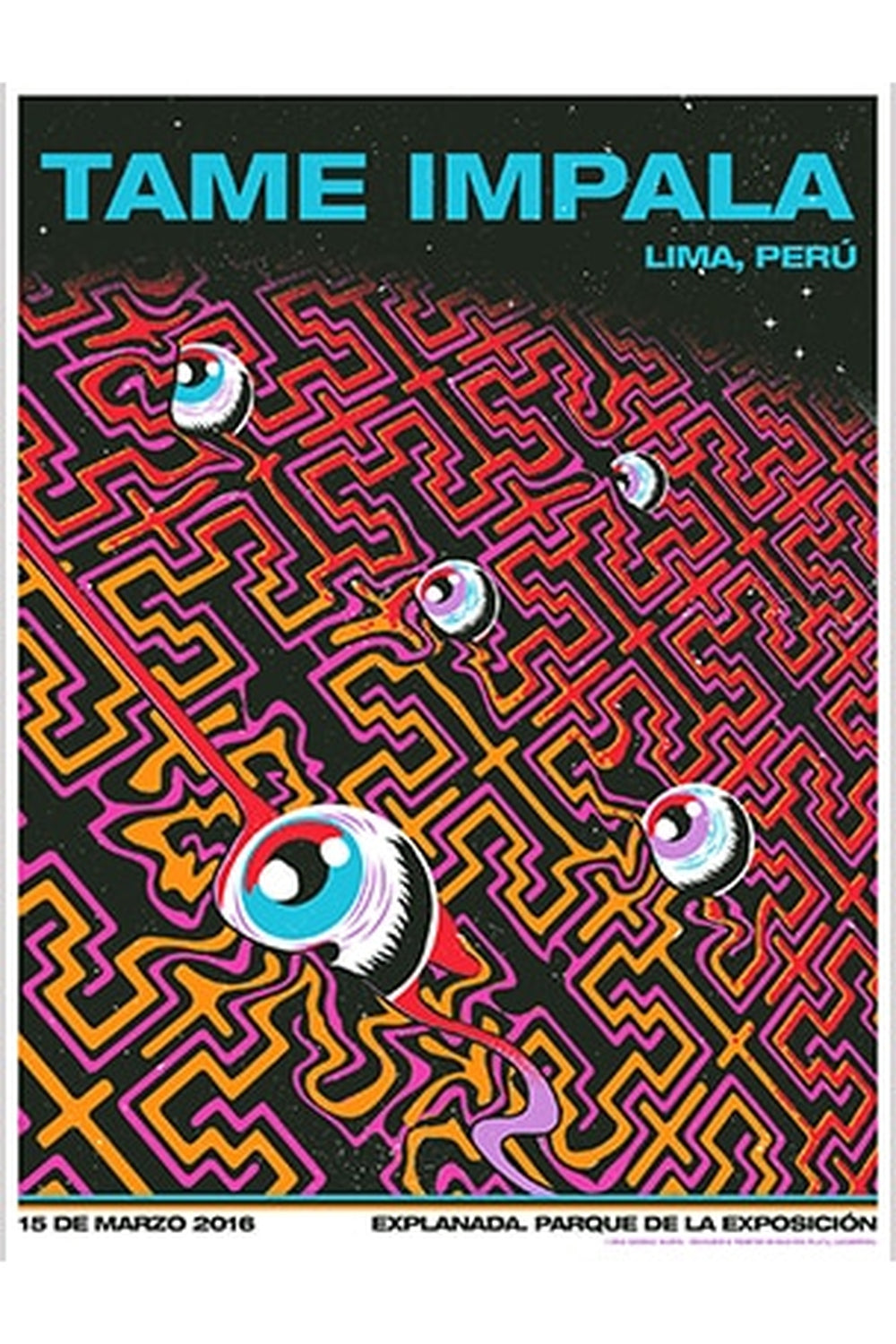 Tame Impala Psychedelische Poster