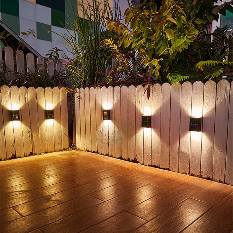 Solar-Wandleuchte für den Außenbereich – Energieeffiziente Solarlampe für die Terrasse, winterfest und wetterbeständig