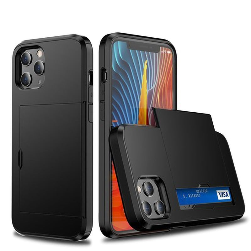 Business Armor Slide Wallet iPhone Hülle