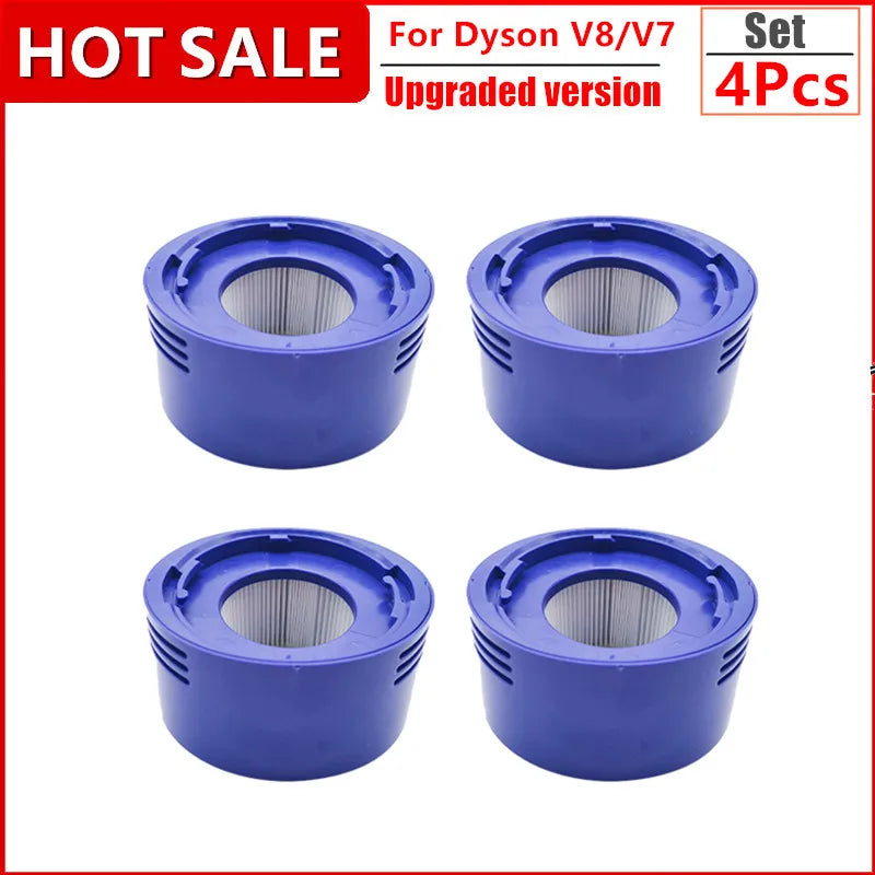 6er-Pack Vorfilter und 2er-Pack HEPA Nachfilter Ersatzteile kompatibel mit Dyson V8 und V7 kabellosen Staubsaugern