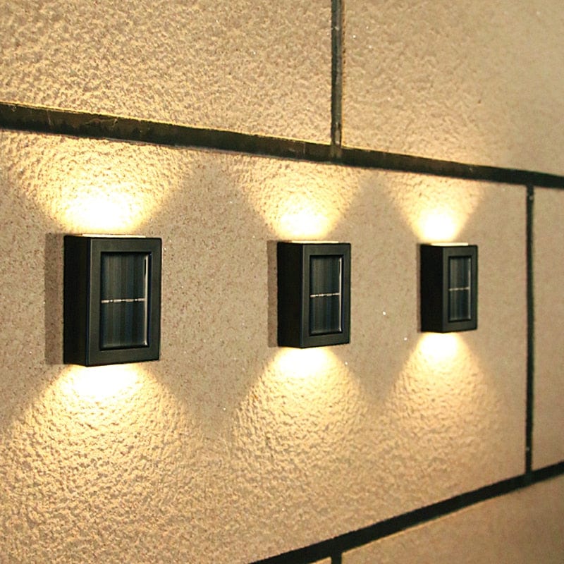Solar-Wandleuchte für den Außenbereich – Energieeffiziente Solarlampe für die Terrasse, winterfest und wetterbeständig