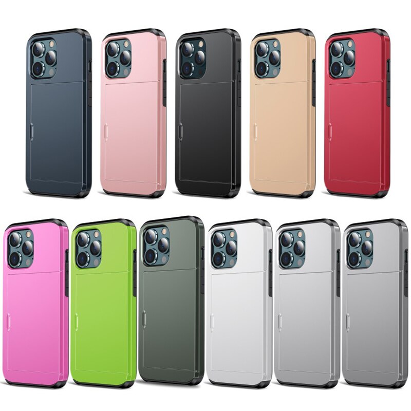 Business Armor Slide Wallet iPhone Hülle
