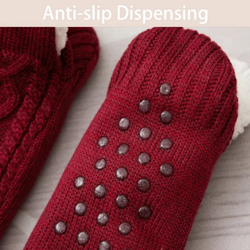 CozyGrip | Bequeme winterwarme Plüsch-Hausschuhe