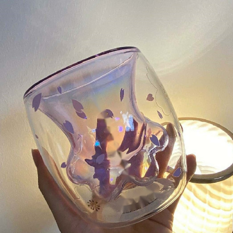 Kirschblüten Katzenpfote Becher