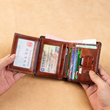 Ihr wasserdichter Bodyguard gegen unsichtbares RFID aus echtem Leder