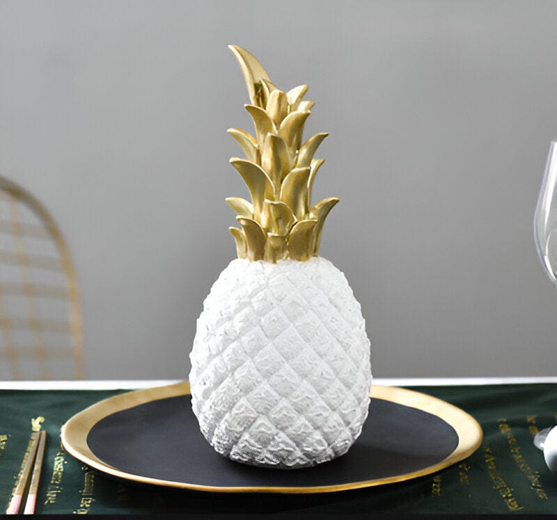Goldene Ananas Pflanzenornamente