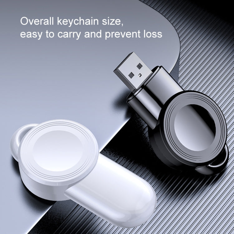 Sandsberg | K02 Universeller Tragbarer Magnetischer Wireless Ladegerät für Apple Watch Series 6 / 5 / SE / 4 / 3 / 2 / 1 (Schwarz)