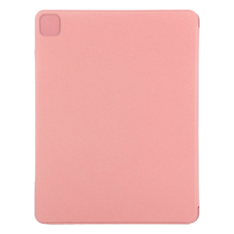 Sandsberg | Voor iPad Air 13 2024 / 2025 / Pro 12.9 2020 Dubbelzijdige Magnetische Flip PU Leren Tabletcase Met Houder & Slaap / Wekfunctie (Roze)