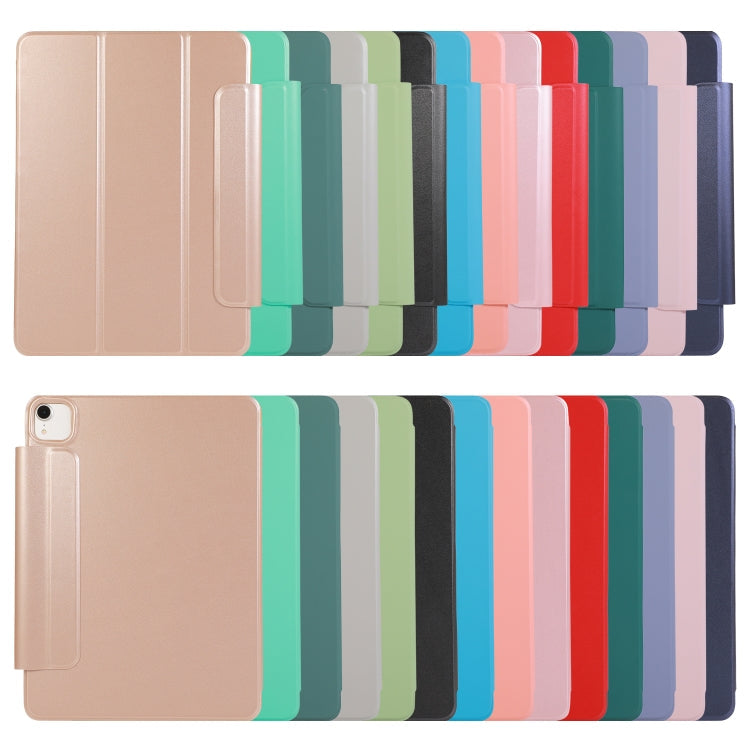 Sandsberg | Voor iPad Air 13 2024 / 2025 / Pro 12.9 2020 Dubbelzijdige Magnetische Flip PU Leren Tabletcase Met Houder & Slaap / Wekfunctie (Roze)