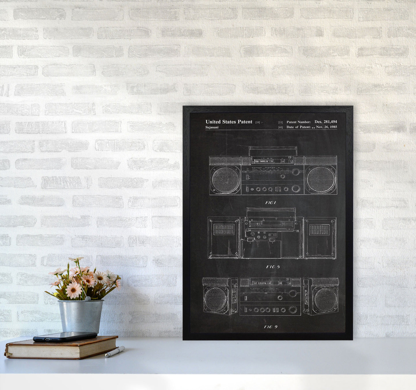 Sandsberg | Boombox Patent Kunstdruck