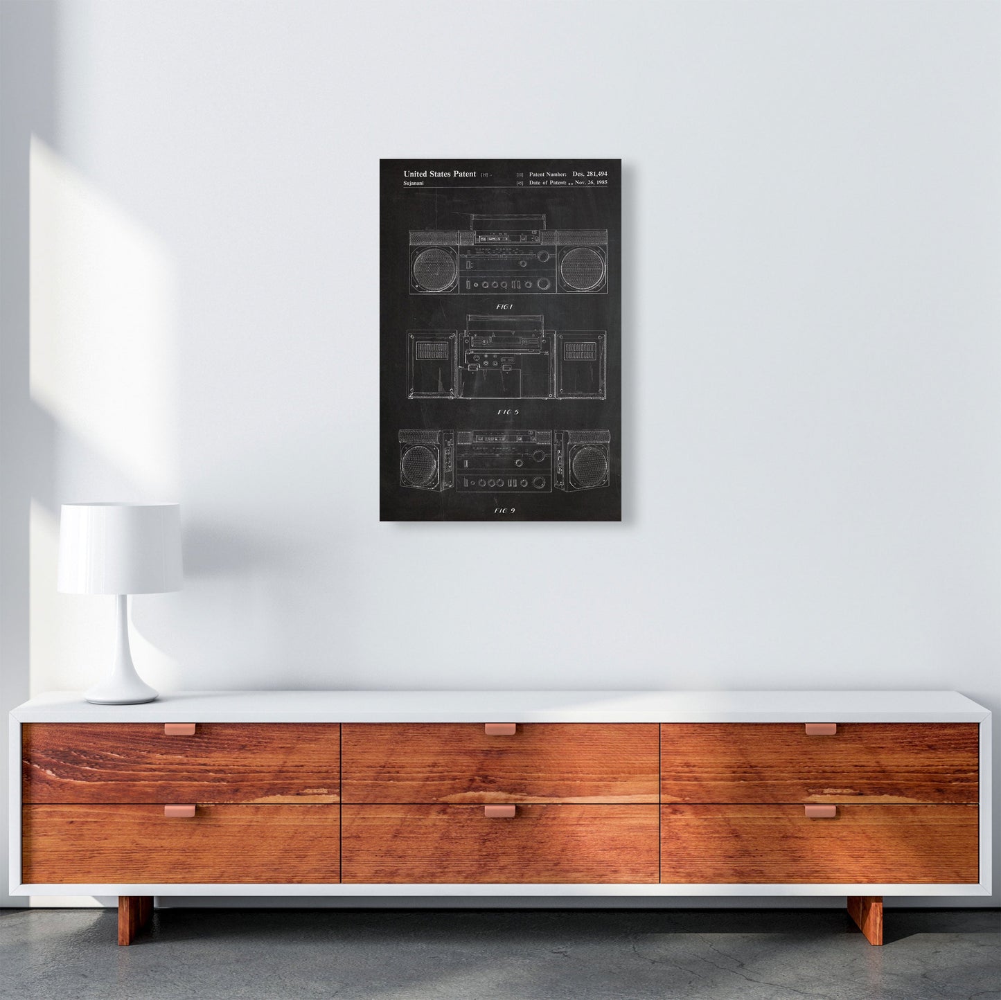 Sandsberg | Boombox Patent Kunstdruck