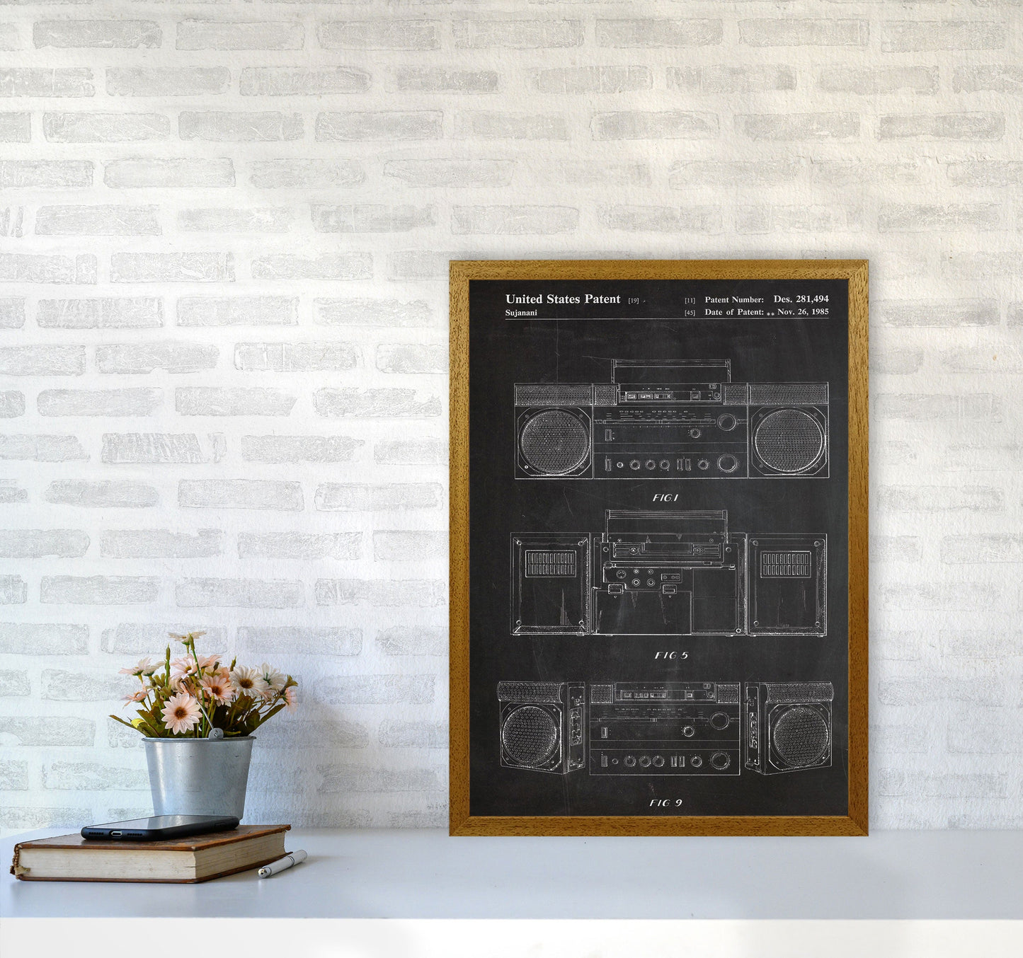 Sandsberg | Boombox Patent Kunstdruck