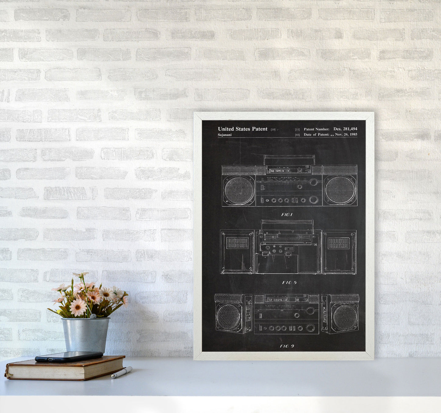 Sandsberg | Boombox Patent Kunstdruck