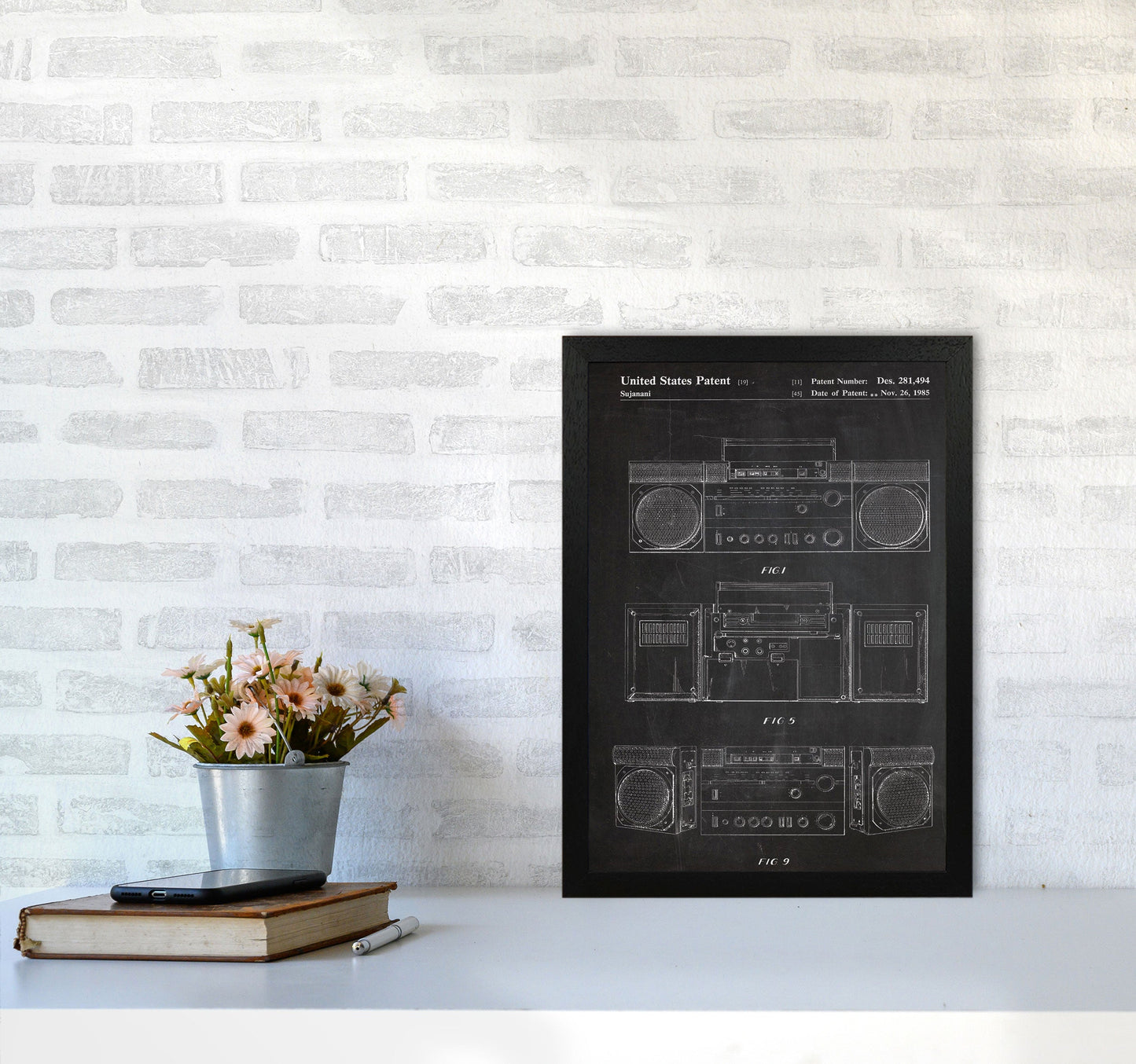 Sandsberg | Boombox Patent Kunstdruck