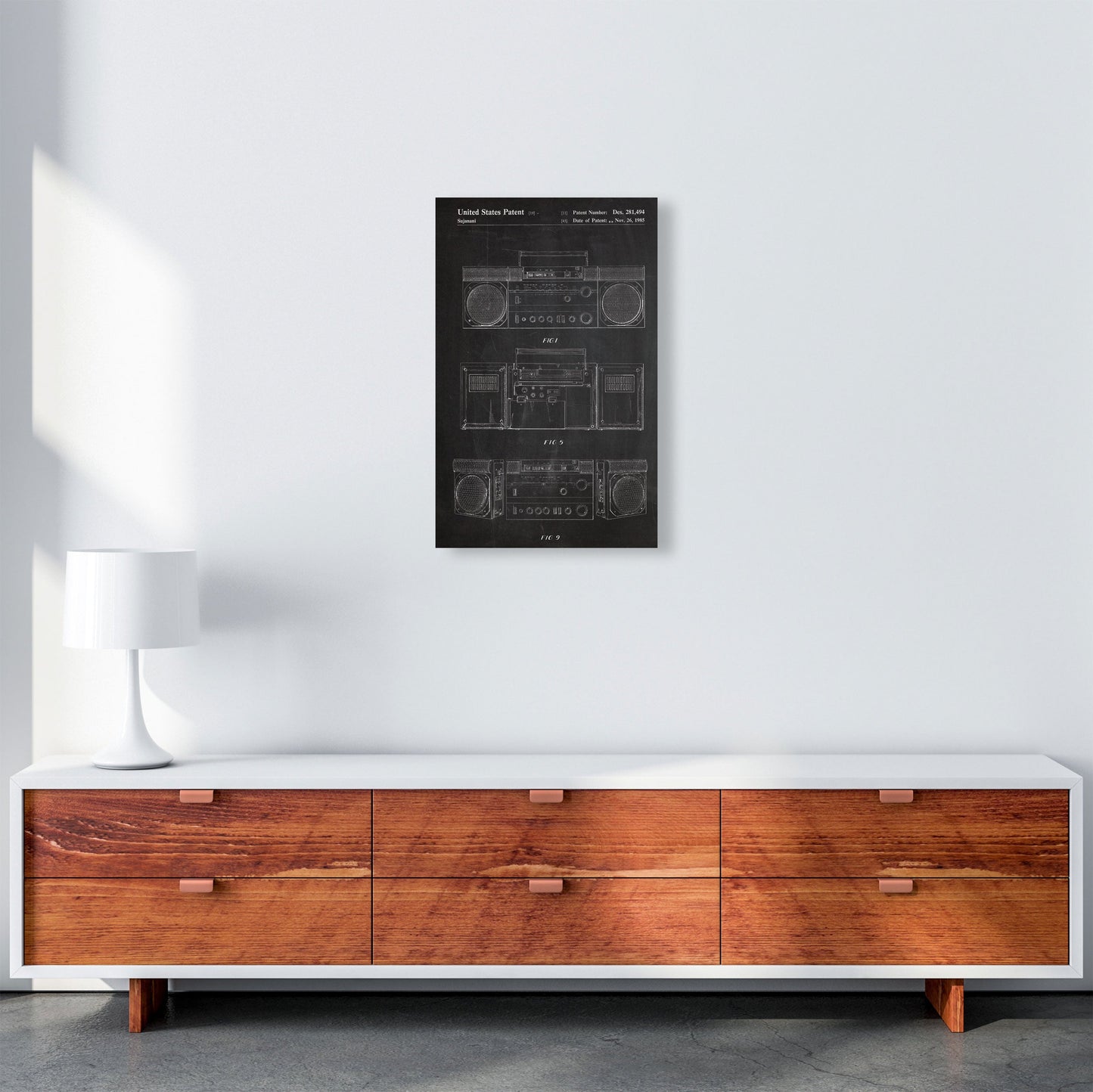 Sandsberg | Boombox Patent Kunstdruck