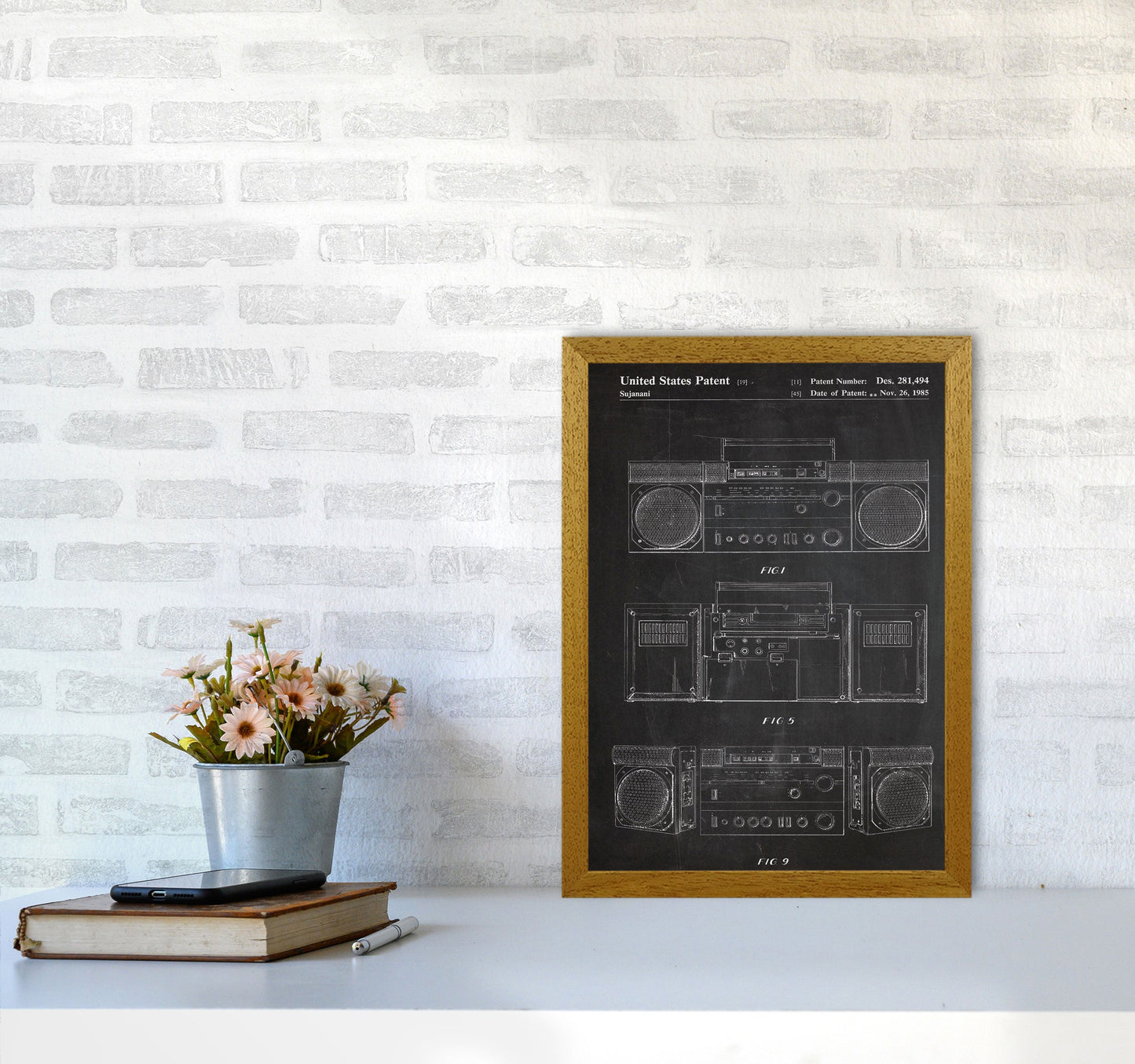 Sandsberg | Boombox Patent Kunstdruck