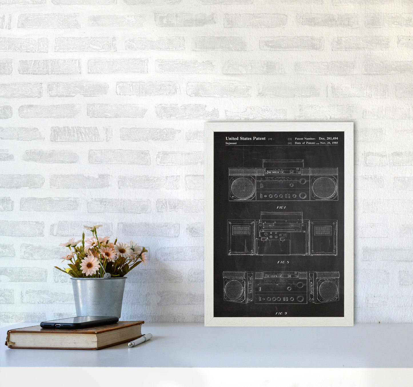 Sandsberg | Boombox Patent Kunstdruck