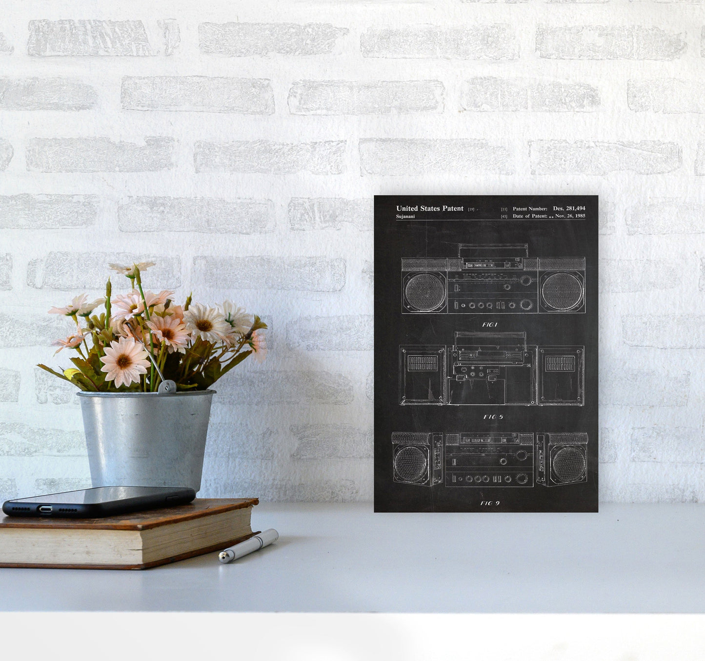 Sandsberg | Boombox Patent Kunstdruck