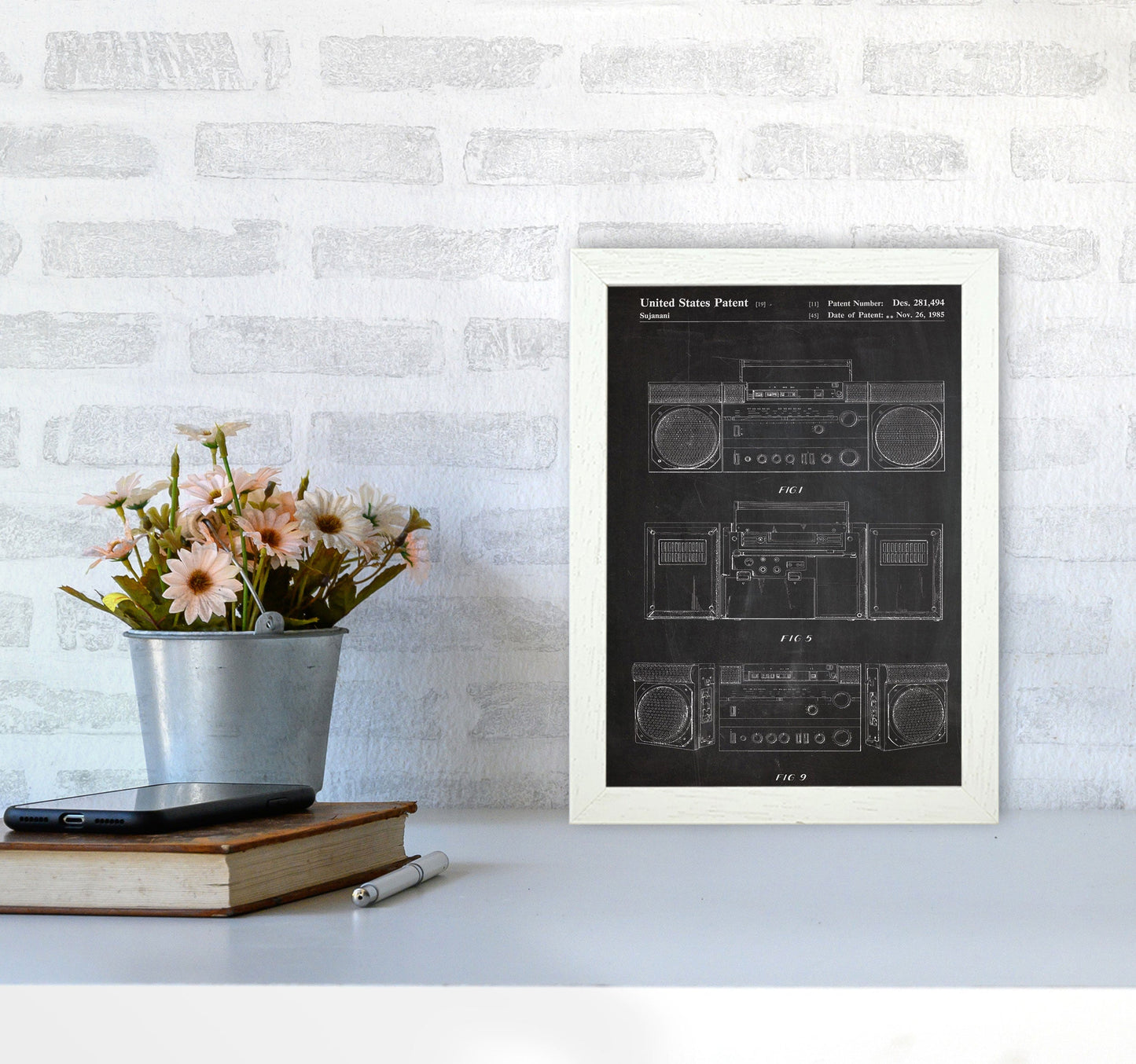 Sandsberg | Boombox Patent Kunstdruck
