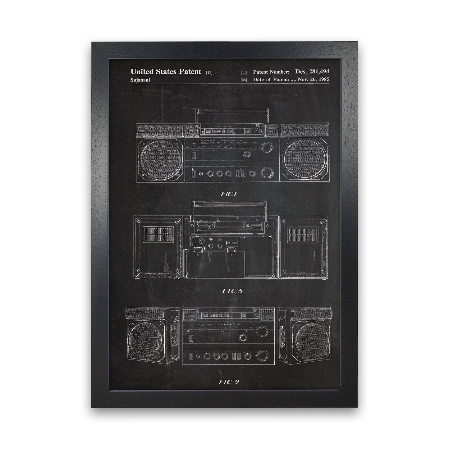 Sandsberg | Boombox Patent Kunstdruck