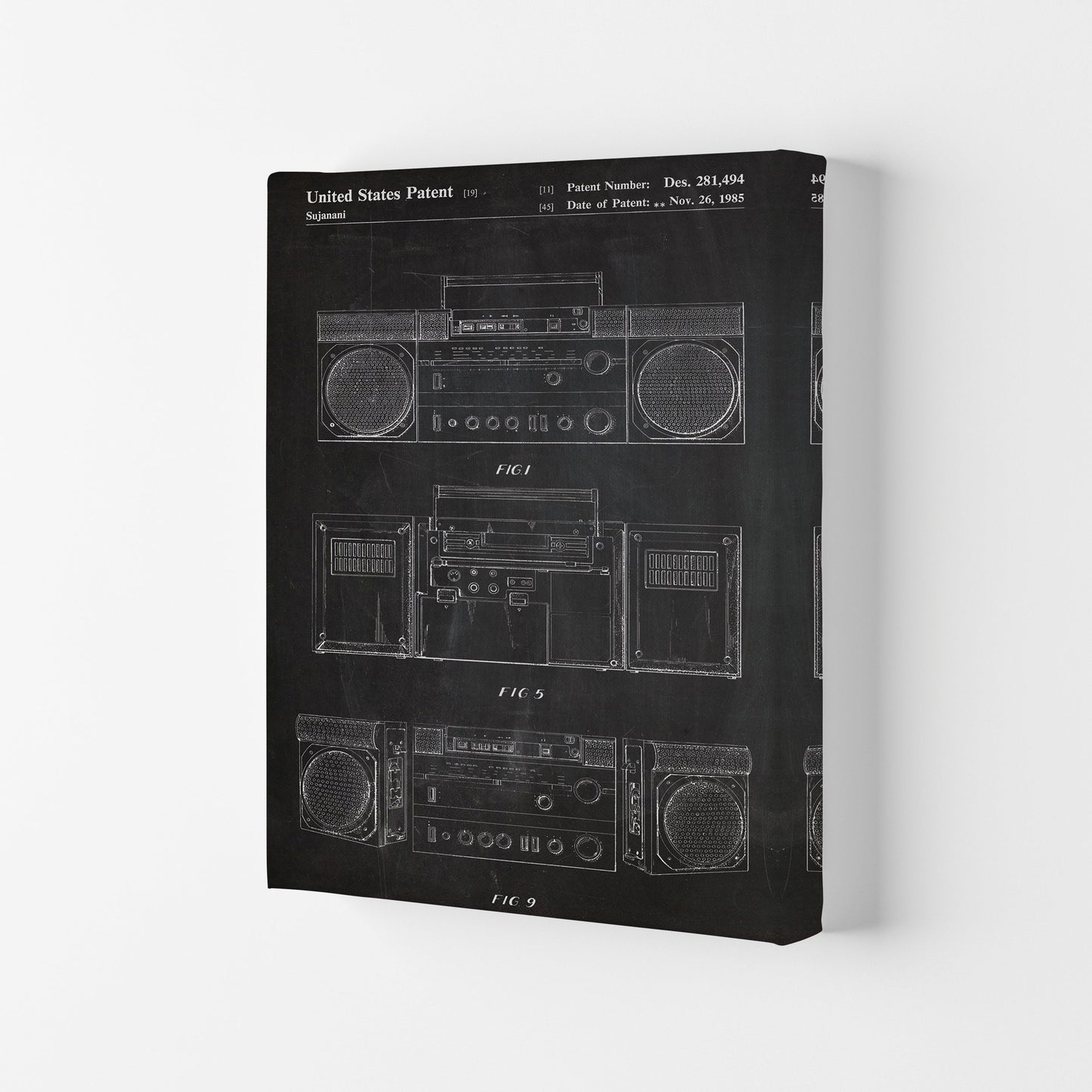 Sandsberg | Boombox Patent Kunstdruck