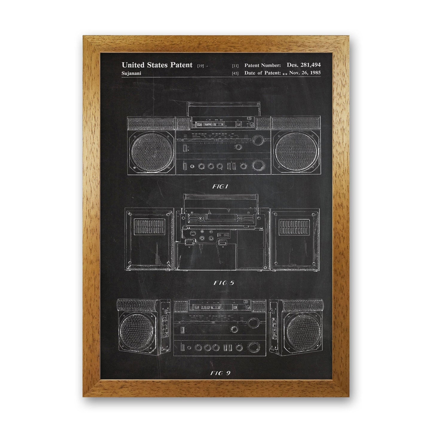 Sandsberg | Boombox Patent Kunstdruck