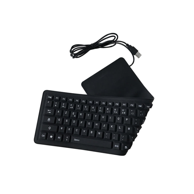 Sandsberg | 103 Schlüssel Französisch USB Kabelgebunden Silikon Wasserdicht Tastatur Desktop Notebook Tastatur, Kabellänge: 1,5 m