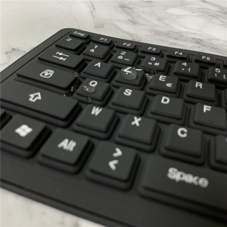Sandsberg | 103 Schlüssel Französisch USB Kabelgebunden Silikon Wasserdicht Tastatur Desktop Notebook Tastatur, Kabellänge: 1,5 m