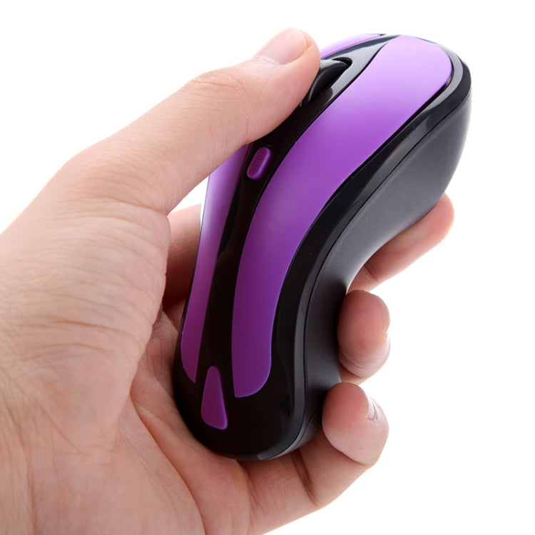 Sandsberg | PR-01 6D Gyroskop Fly Air Maus 2.4G USB-Empfänger 1600 DPI kabellose optische Maus für Computer PC Android Smart TV Box (Lila + Schwarz)
