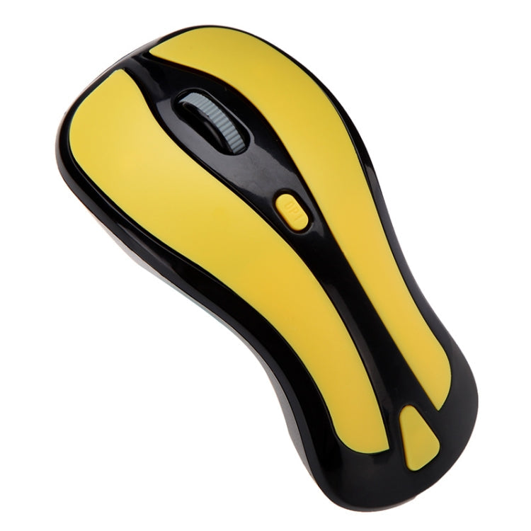 Sandsberg | PR-01 6D Gyroskop Fly Air Maus 2.4G USB Empfänger 1600 DPI Wireless Optical Maus für Computer PC Android Smart TV Box (Gelb + Schwarz)
