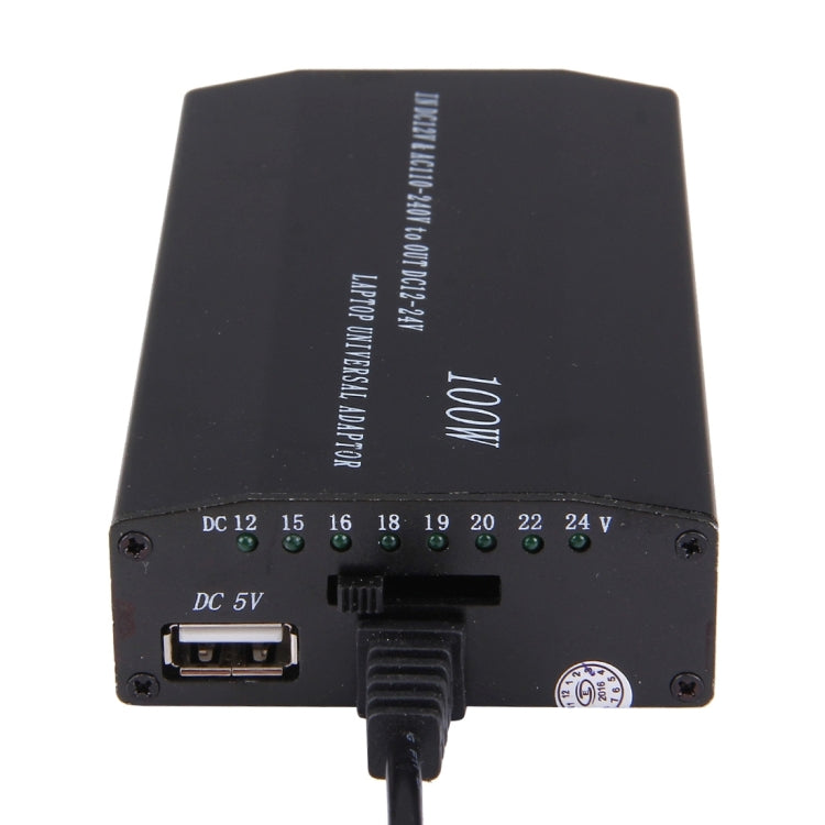 Sandsberg | Laptop Notebook Power 100W Universal Charger mit Autoladegerät & AC-Netzadapter & 8 Netzadapter & 1 USB-Port für Samsung, Sony, Asus, Acer, IBM, HP, DELL, EU-Stecker