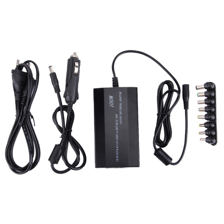 Sandsberg | Laptop Notebook Power 100W Universal Charger mit Autoladegerät & AC-Netzadapter & 8 Netzadapter & 1 USB-Port für Samsung, Sony, Asus, Acer, IBM, HP, DELL, EU-Stecker