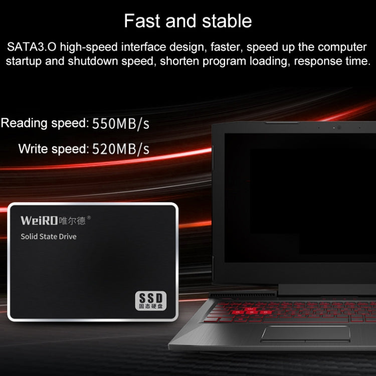 Sandsberg | WEIRD S500 120GB 2.5 Zoll SATA3.0 Solid State Drive für Laptop, Desktop