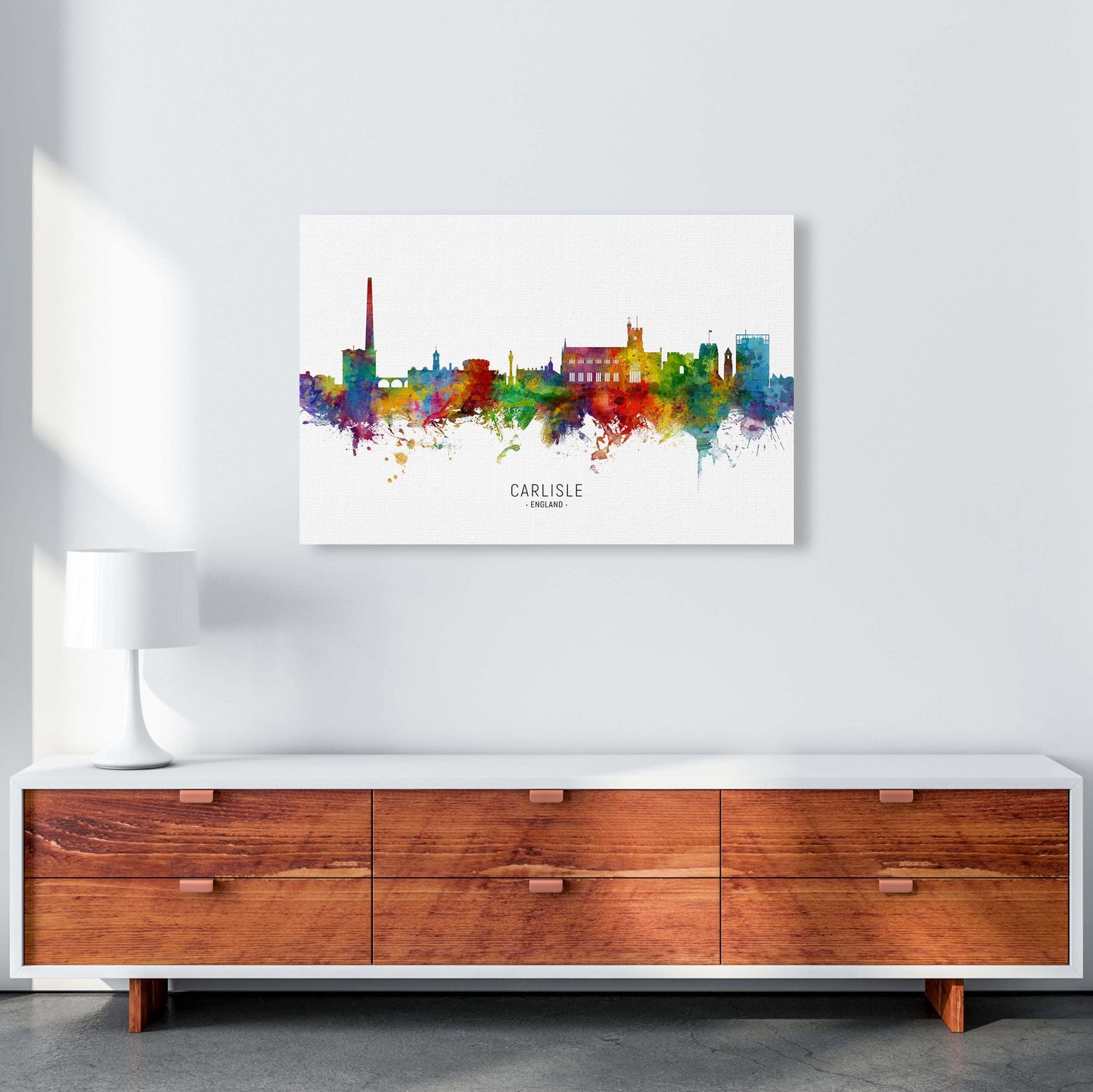 Sandsberg | Carlisle England Skyline Kunstdruck