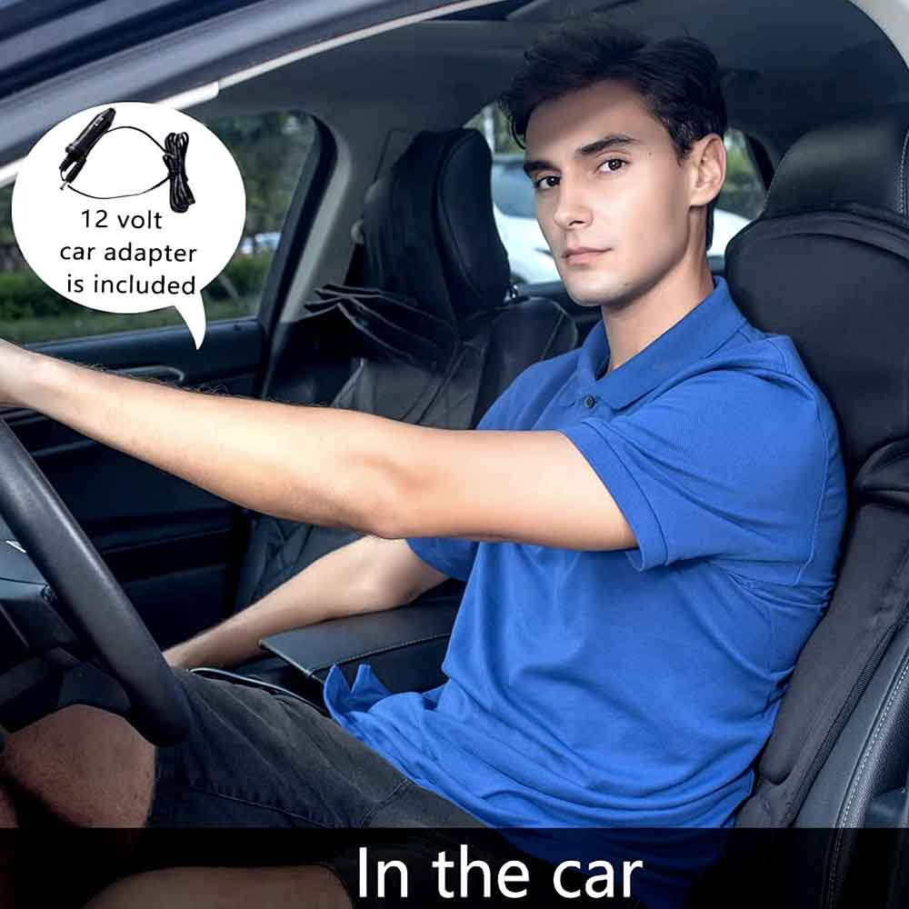 Mode Massagestuhlauflage mit beheiztem Nackenkissen für Auto und Zuhause