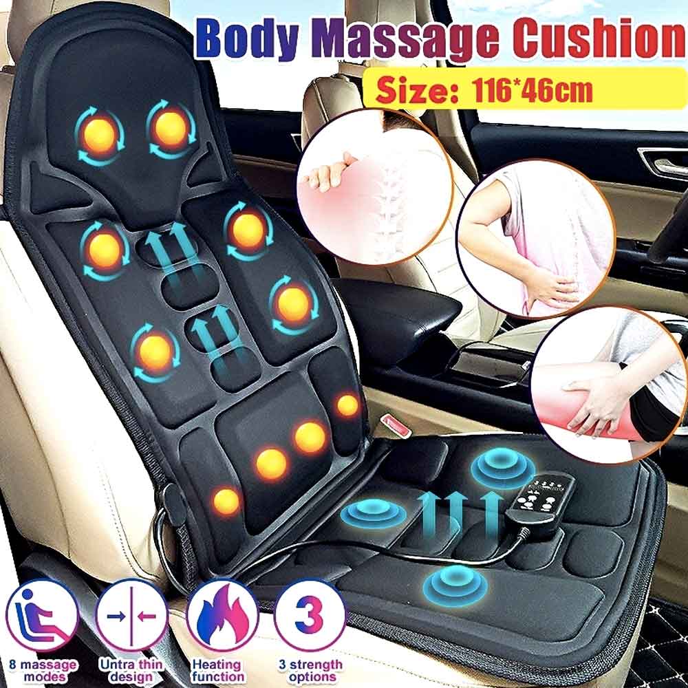 Mode Massagestuhlauflage mit beheiztem Nackenkissen für Auto und Zuhause