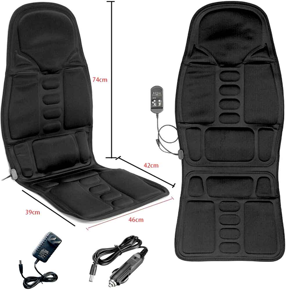 Mode Massagestuhlauflage mit beheiztem Nackenkissen für Auto und Zuhause