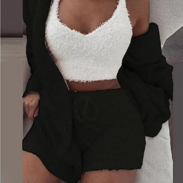 Flanellvelours-Pyjama-Set