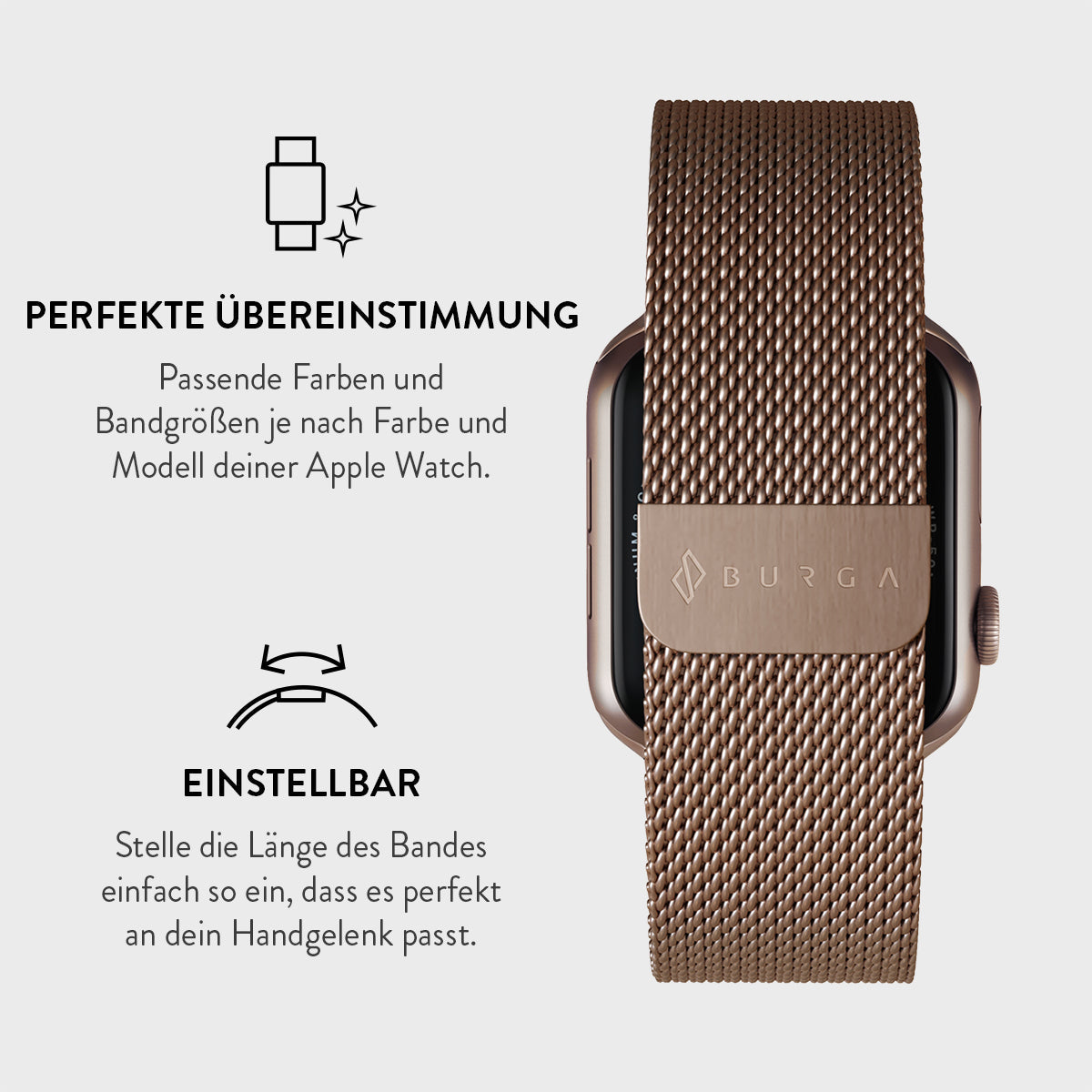 Sandsberg | Apple Watch Armband - Metall Mesh