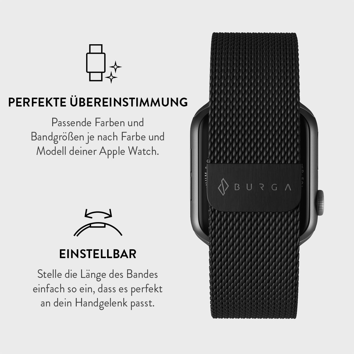 Sandsberg | Apple Watch Armband - Metall Mesh