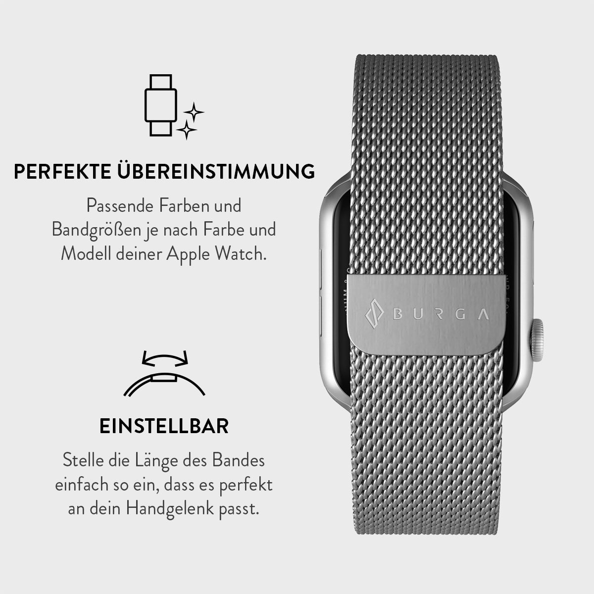Sandsberg | Apple Watch Armband - Metall Mesh