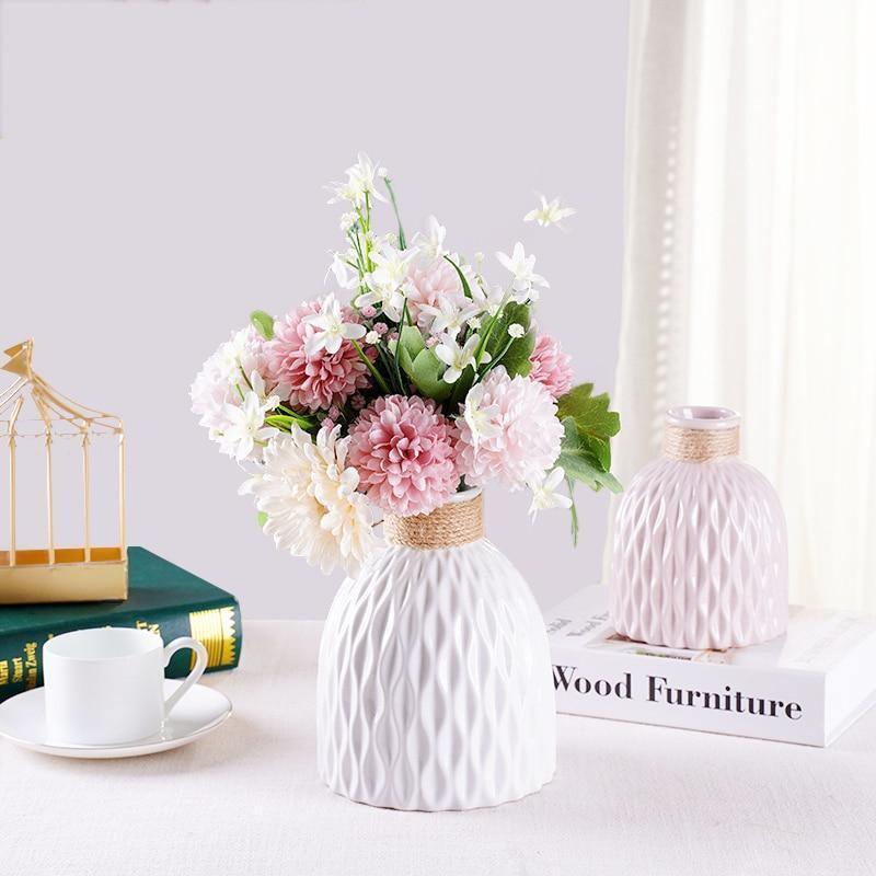 Sandsberg Strukturierte Keramikvase | Elegantes Design | Dekoration für Zuhause & Büro